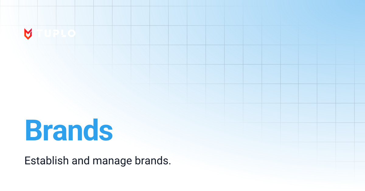 Brands | Tuplo Support