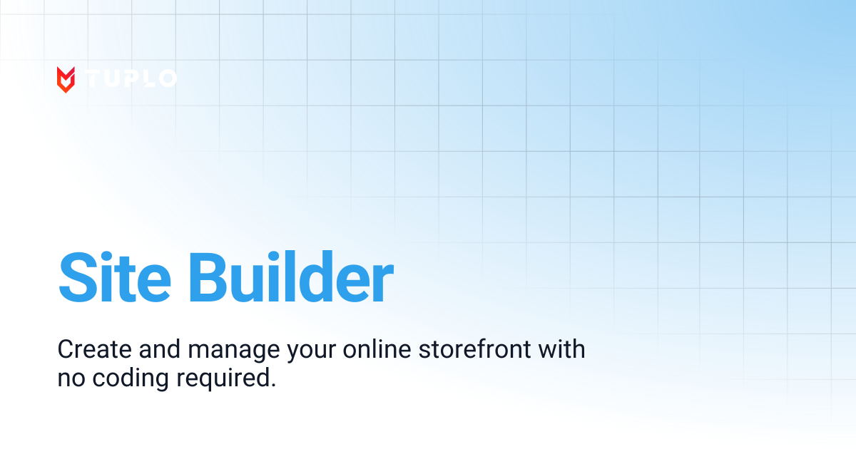 Site Builder | Tuplo Support